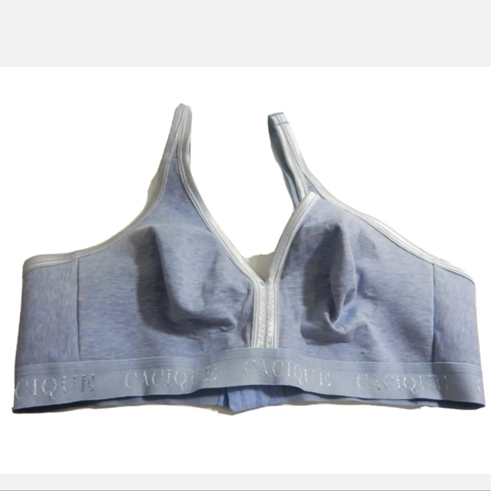 Cacique Blue No Wire Full Coverage Bra